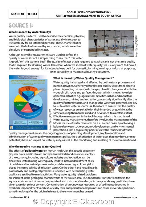 Grade 10 Social Sciences Geography Term 4 Grade 10 Social