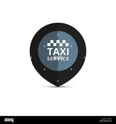 Taxi Logo Diseño De La Cabina Punto De Taxi Icono Gráfico