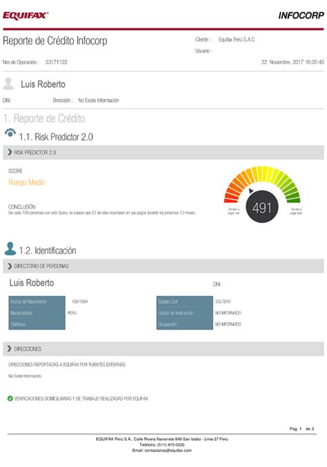 Reporte De Deudas Soluciones Equifax