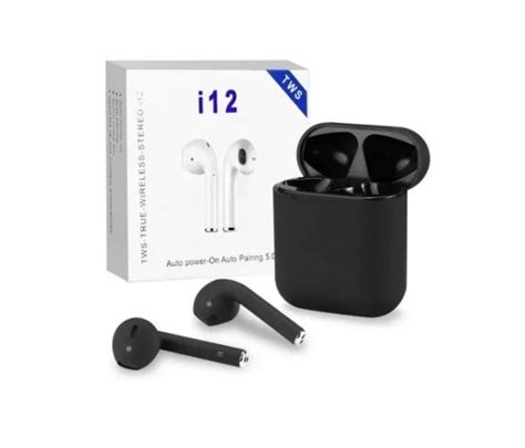 Auriculares Inalámbricos I12 TWS Blanco y Negro All Import