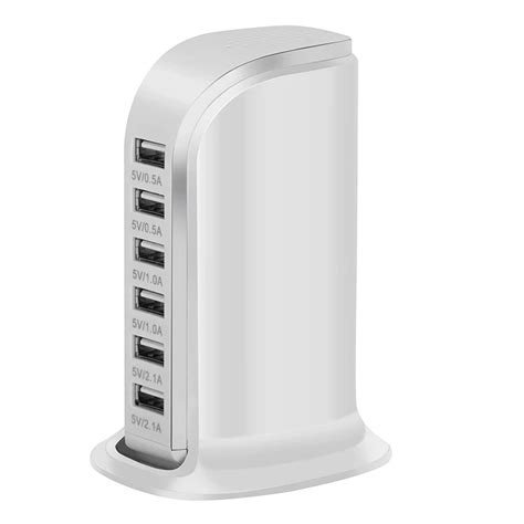 Универсальная 6 портов USB быстрая зарядная станция 30 Вт USB настенное ...