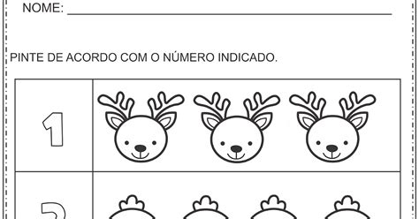 Matemática Infantil Número E Quantidade Pintura Animais Atividade