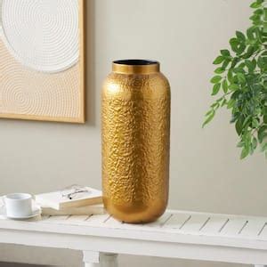 Reviews For Litton Lane In Gold Brushed Aluminum Metal Decorative