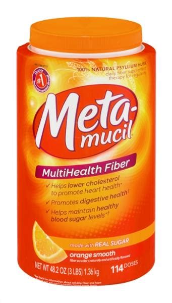 Metamucil Orange Smooth Sugar Powder 114 Teaspoons Hy Vee Aisles