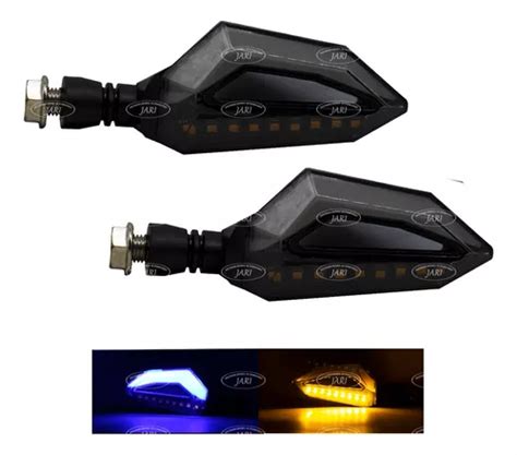 Par Direccionales Led Secuencial Gel Moto Universal