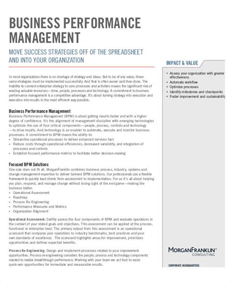 Performance Management - 7+ Examples, Format, PDF