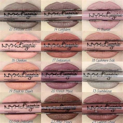 Saleของแท100 NYX Lip Lingerie Liquid Lipstick ลปตดทนเนอแมต Lazada co th