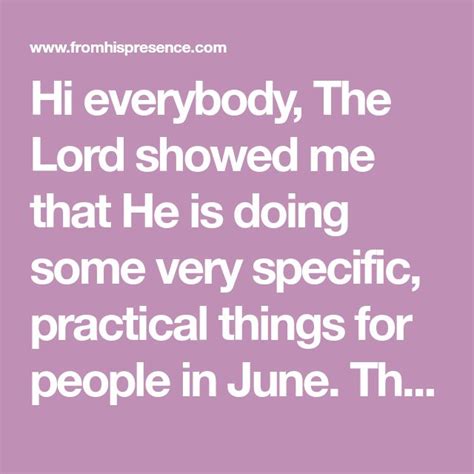 Prophetic Word June Is A Month Of Healing From His Presence® Spiritual Inspiration Healing