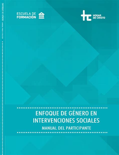 Manual Del Participante Enfoque De Genero By Escuela De Formacion Flipsnack