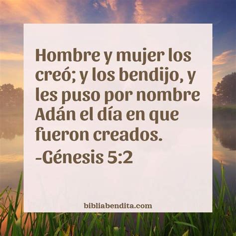 Explicación Génesis 5 2 Hombre y mujer los creó y los bendijo y les