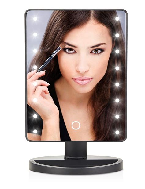 Kookin Lighted Vanity Makeup Mirror With 16 Led Lights 180 Degree Free