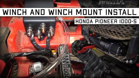 How To Install A Winch And Mount On A Honda Pioneer 1000 5 Superatv