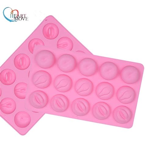 Funny Sex Ass Lip Silicone Cake Mold 15 Holes Ice Cube Tray Diy