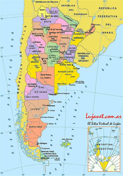 Mapa de la Republica Argentina