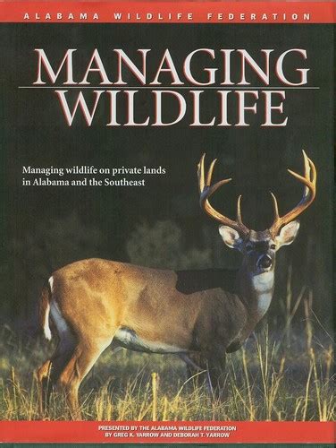 Managing Wildlife Book Alabama Wildlife Federation Store Awf