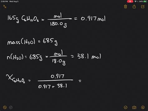 Solved Calculate The Vapor Pressure In Mmhg Of A Solution Made By