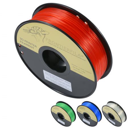 FrontierFila Genomskinlig PLA 1kg 1 75mm 3D Filament