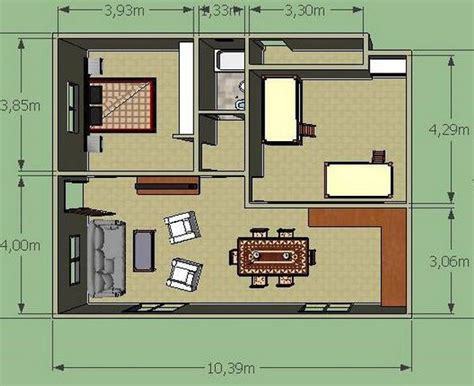 Plano De Casa B Sico Con Medidas De M Y Dormitorios