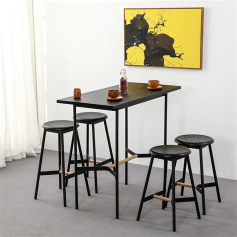 Барный стол Mont, 120х60х104 см, черный | Купить в Hallberg.ru