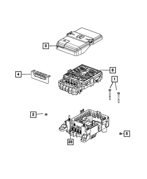 Power Distribution Fuse Block Junction Block Relays And Fuses For 2022 Jeep Grand Cherokee