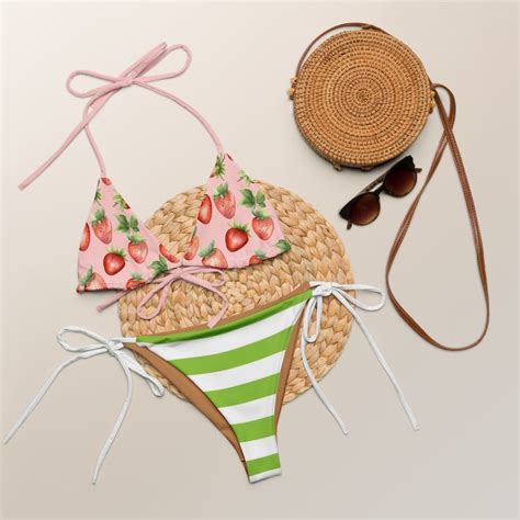Strawberry Shortcake Bikini Set String Bikini Set String Bikini Extreme All Over Print
