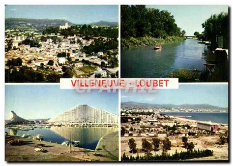 Carte Postale Moderne La Cote D Azur Villeneuve Loubet Le Village Le