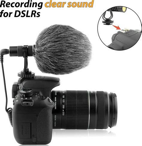 PowerDeWise Video Microphone-Unidirectional On-Camera Microphone for ...