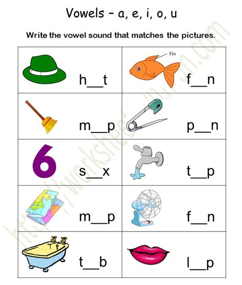 Vowel Sound Worksheets Short Vowel Sounds Worksheets For Gra