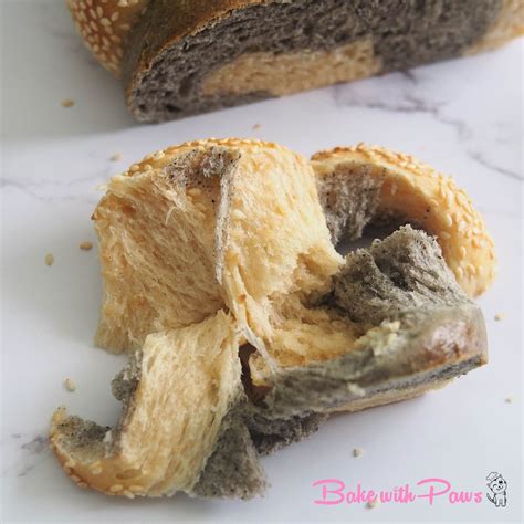 Sesame Soft Sourdough Braided Bread Bake With Paws