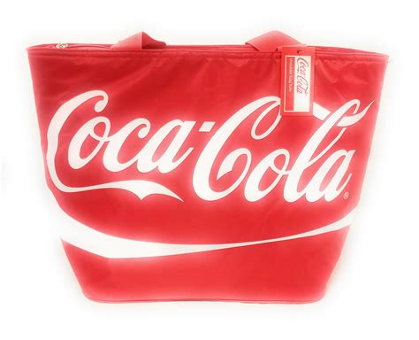 Coca Cola Large Shoulder Tote Cooler Bag With Straps And Official Coke