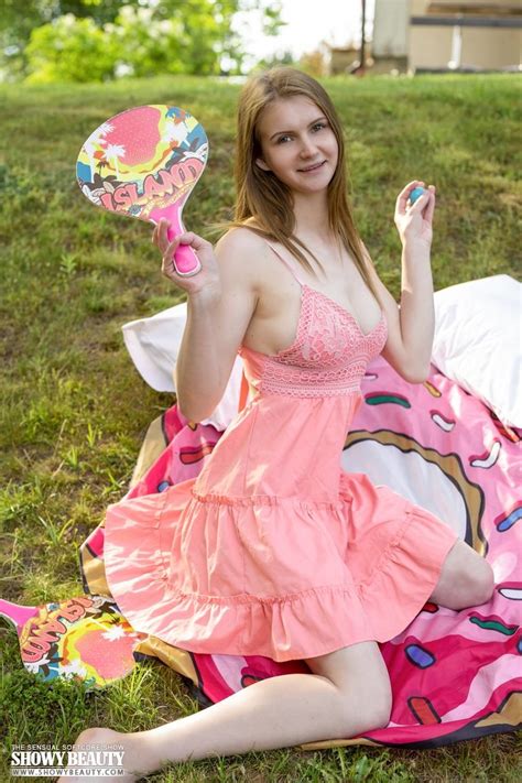 Busty And Hot Brunette Kori Poses Naked Outdoors 12 Photos