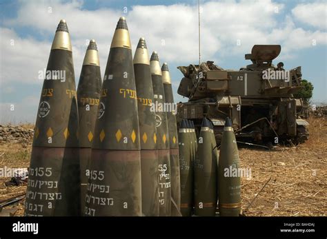 155mm Cluster Munition Shells With Israeli IDF Mobile Artillery Unit