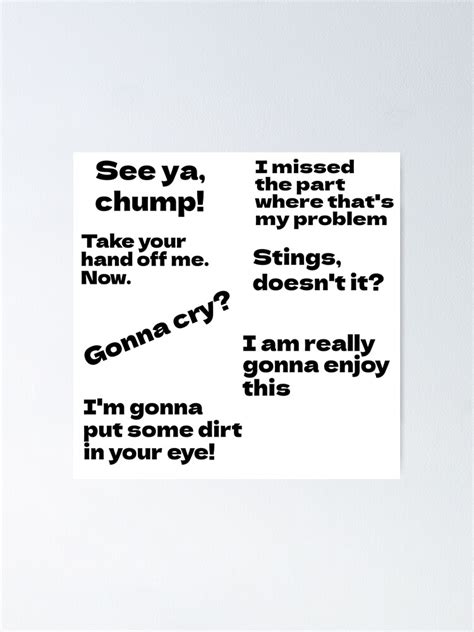 "Bully Maguire Quotes" Poster by Texterous | Redbubble