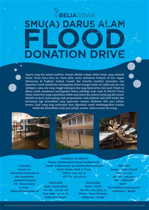 Flood Donation Drive On Behance