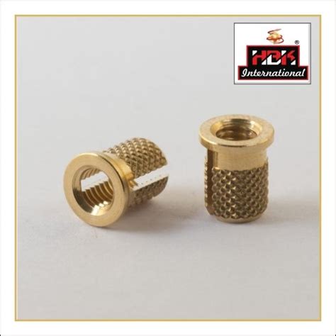 Round Brass Threaded Insert For Plastic Connection Type Female