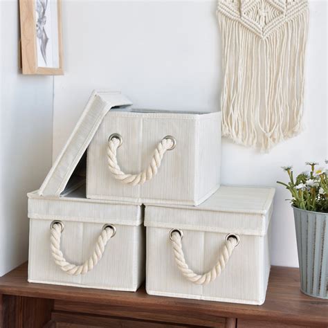 Storageworks Fabric Storage Bins With Handles Collapsible Storage