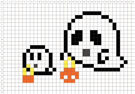 Pixel art halloween fantôme Pixel Art