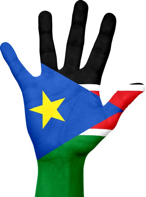 South sudan,flag,hand,national,fingers - free image from needpix.com