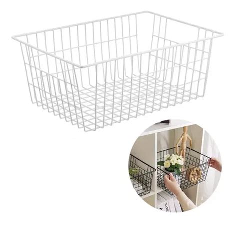 Organizador Canasto Cesto Alacena Mesada Cocina Baño Metal