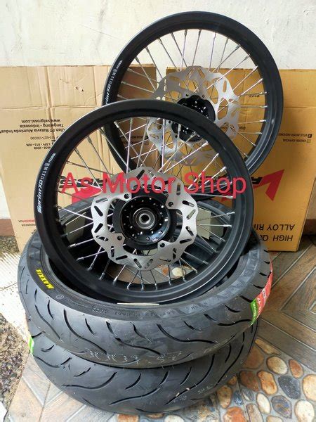 Jual Velg Super Moto Honda Crf 150 Sepaket Full Siap Pasang Plus Ban