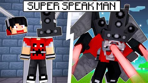 P Dru Virou O Super Speak Man No Minecraft Por Horas Minecraft Videos