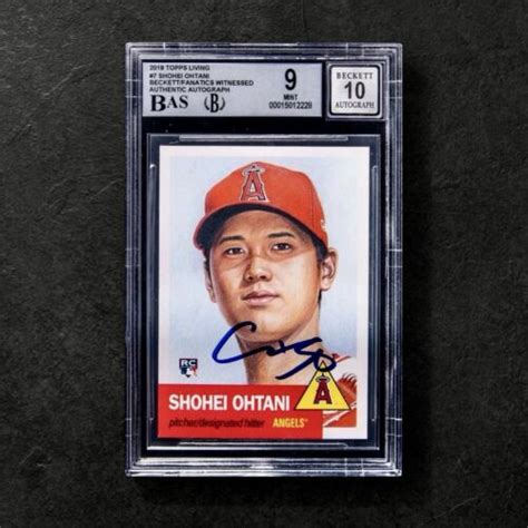 Shohei Ohtani RC 2018 Autograph Topps Living Set Rookie Beckett BGS EBay