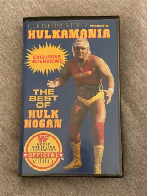 Wwf Hulkamania Vhs Coliseum Video Clamshell Wrestling Wwe Hulk