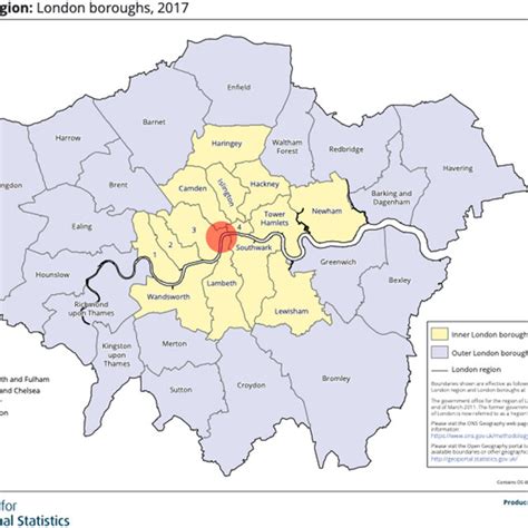 Map Of Congestion Charge Zone In Central London By Transport For London