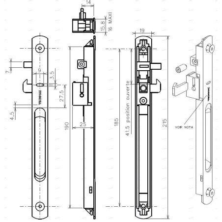 T3060 Simple Coquille TECHNAL