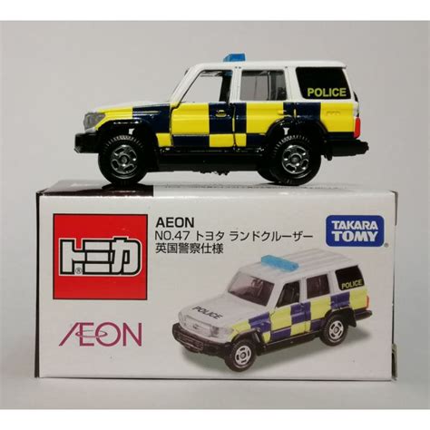 Tomica AEON Series NO 47 TOYOTA LAND CRUISER ENGLAND POLICE SPEC