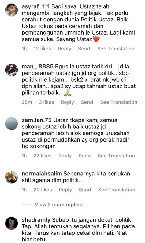 Pru Netizen Sokong Tarik Diri Bertanding Di Larut Ustaz Kazim