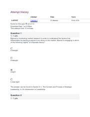 Quiz Mgt Docx Attempthistory Latest Attempt Time Score Attempt