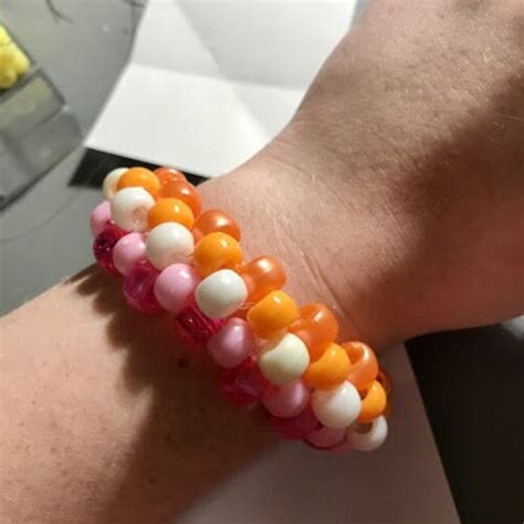Lesbian Pride Kandi Cuff Etsy