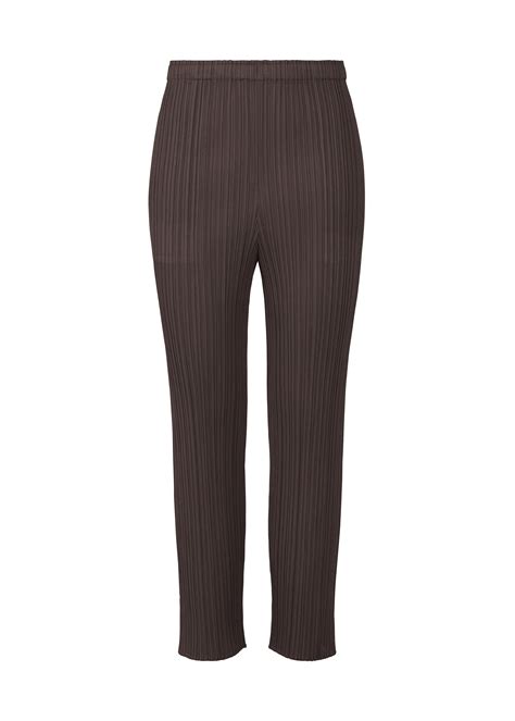MONTHLY COLORS : JULY Pants Dark Brown – ISSEY MIYAKE EU